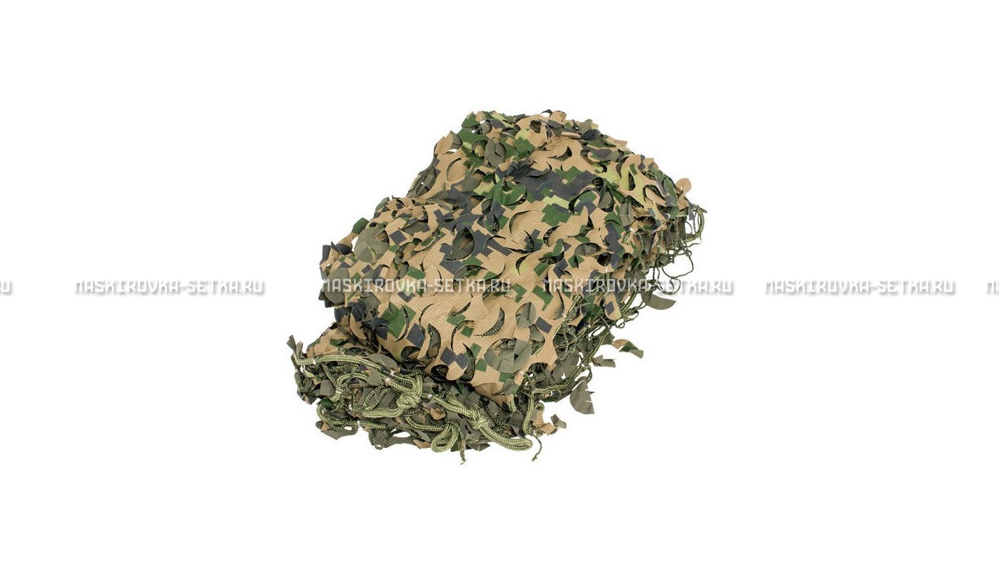 Массеть Camosystems Пейзаж-Профи Лес 3D 1,8х3 м  – купить по цене 3850 руб. в интернет-магазине в городе Тюмень картинка 6