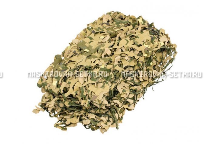 Массеть Camosystems Пейзаж-Профи Милитари 3D 1,8х6 м  – купить по цене 7700 руб. в интернет-магазине в городе Тюмень картинка 1