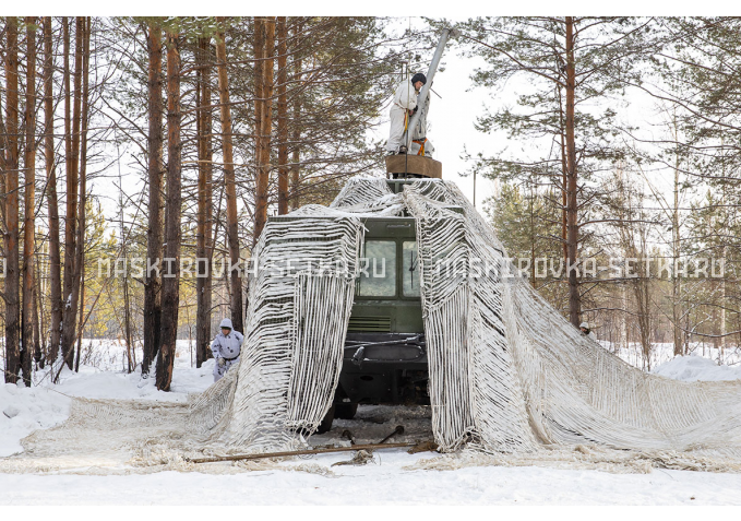 Маскировочный комплект МКТ-2С Снег 12х18 м без АП – купить по цене 58200 руб. в интернет-магазине в городе Тюмень картинка 1