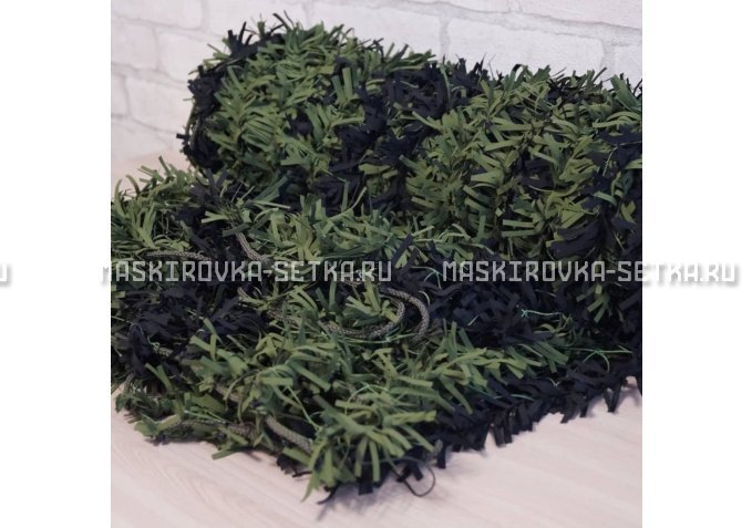 Маскировочная сеть Зеленя 2х3 м (зелено-черная) – купить по цене 3200 руб. в интернет-магазине в городе Тюмень картинка 4